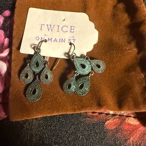 Teal Earrings